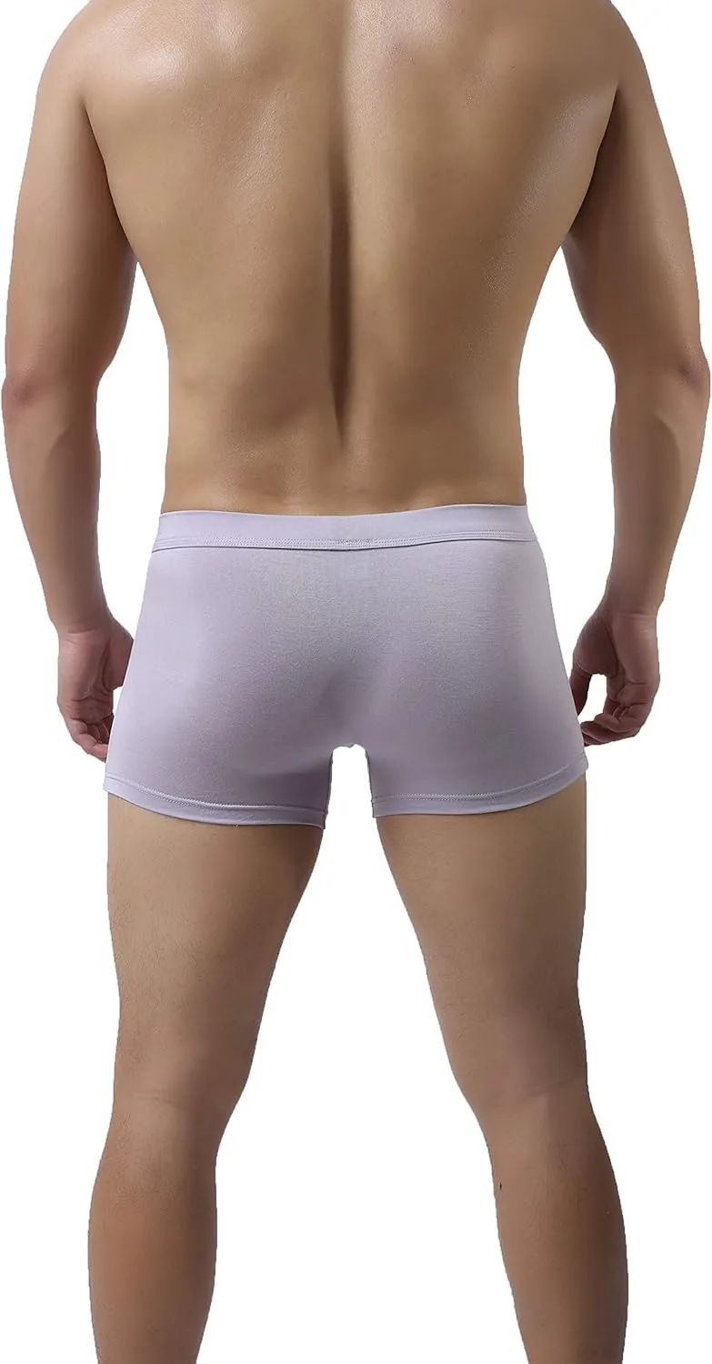 eywlwaar Men's Bulge Boxer Briefs Modal Comfort Separate Pouch Trunks Underwear