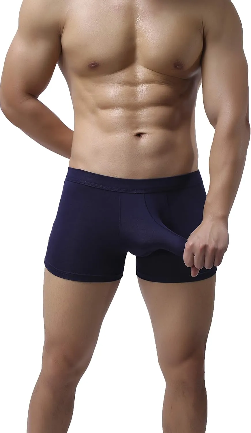 eywlwaar Men's Bulge Boxer Briefs Modal Comfort Separate Pouch Trunks Underwear