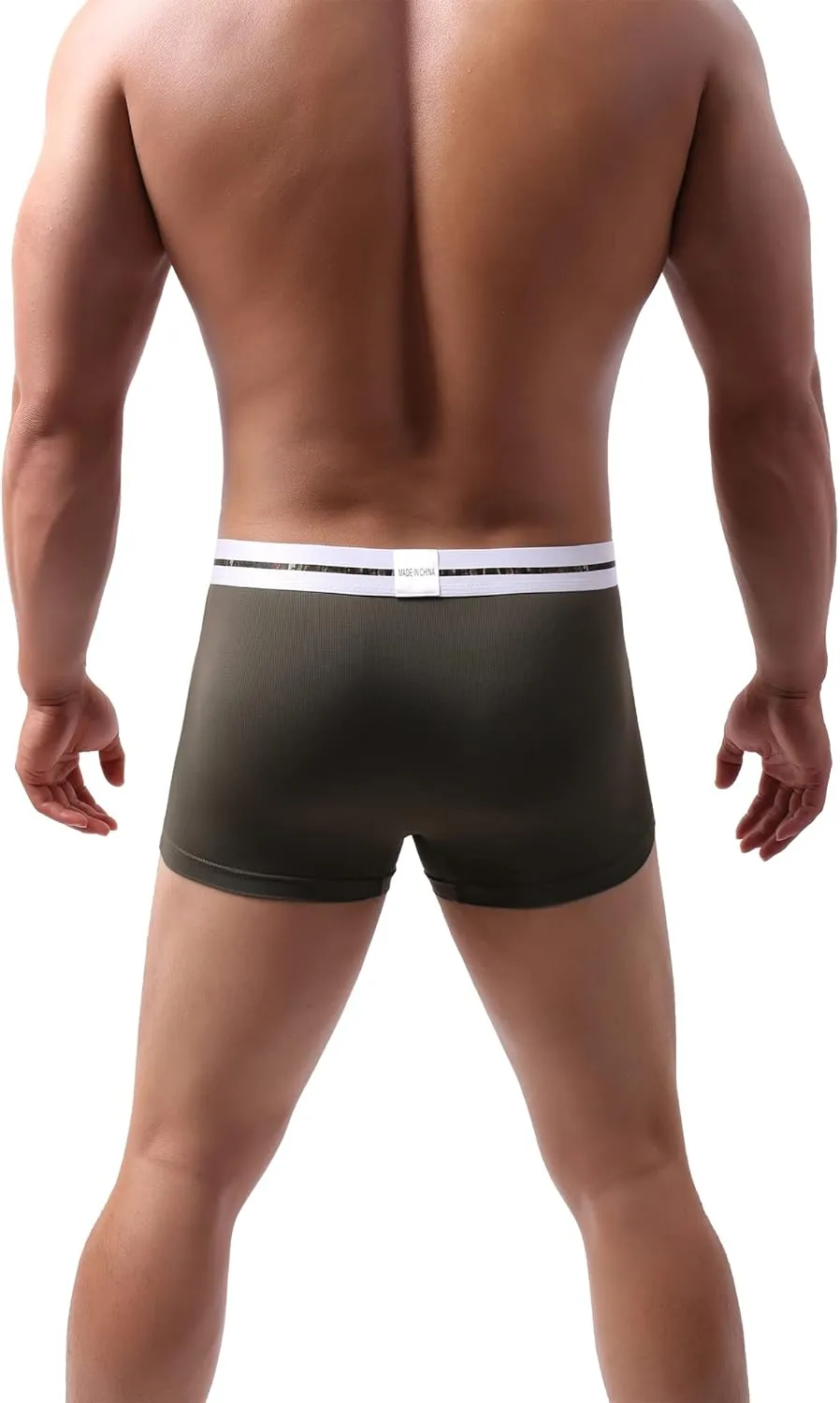 eywlwaar Men's Ice Silk Boxer Briefs Pouch Trunks Breathable Underwear