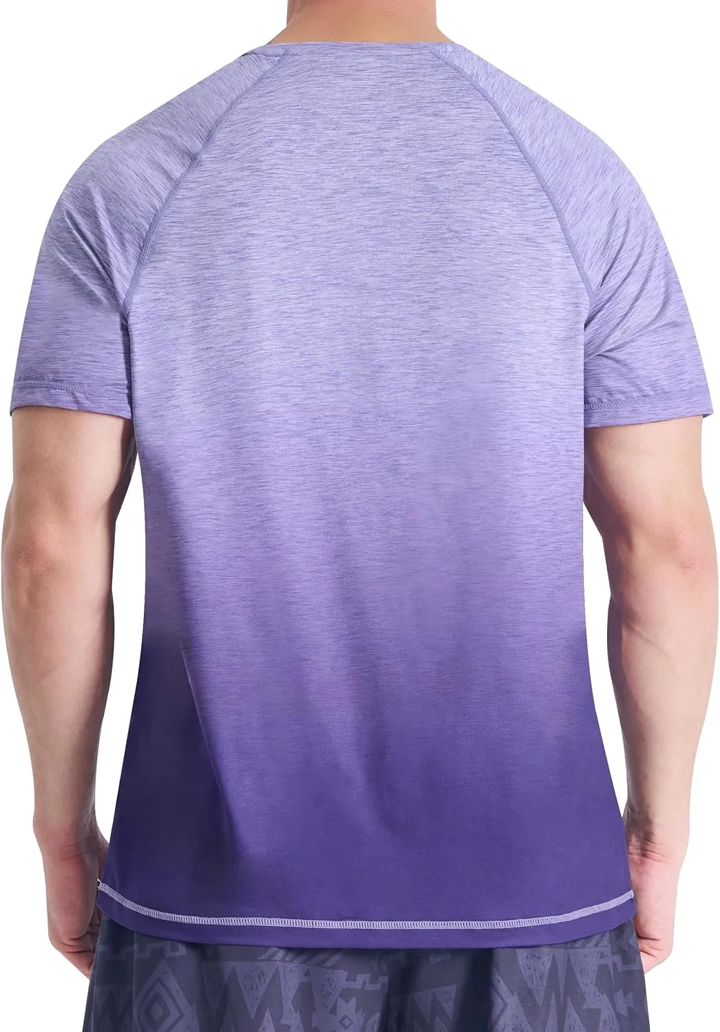 EZRUN Men's Workout Shirts Quick Dry Summer Swim T-Shirts Gym Athletic Running Short Sleeve Tshirts Casual Rash Guard