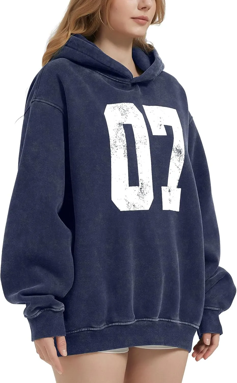 FAIABLE Oversized Hoodies for Women Acid Washed Graphic Women's Fashion Hoodies Sweatshirts Y2k Sweater Preppy for College