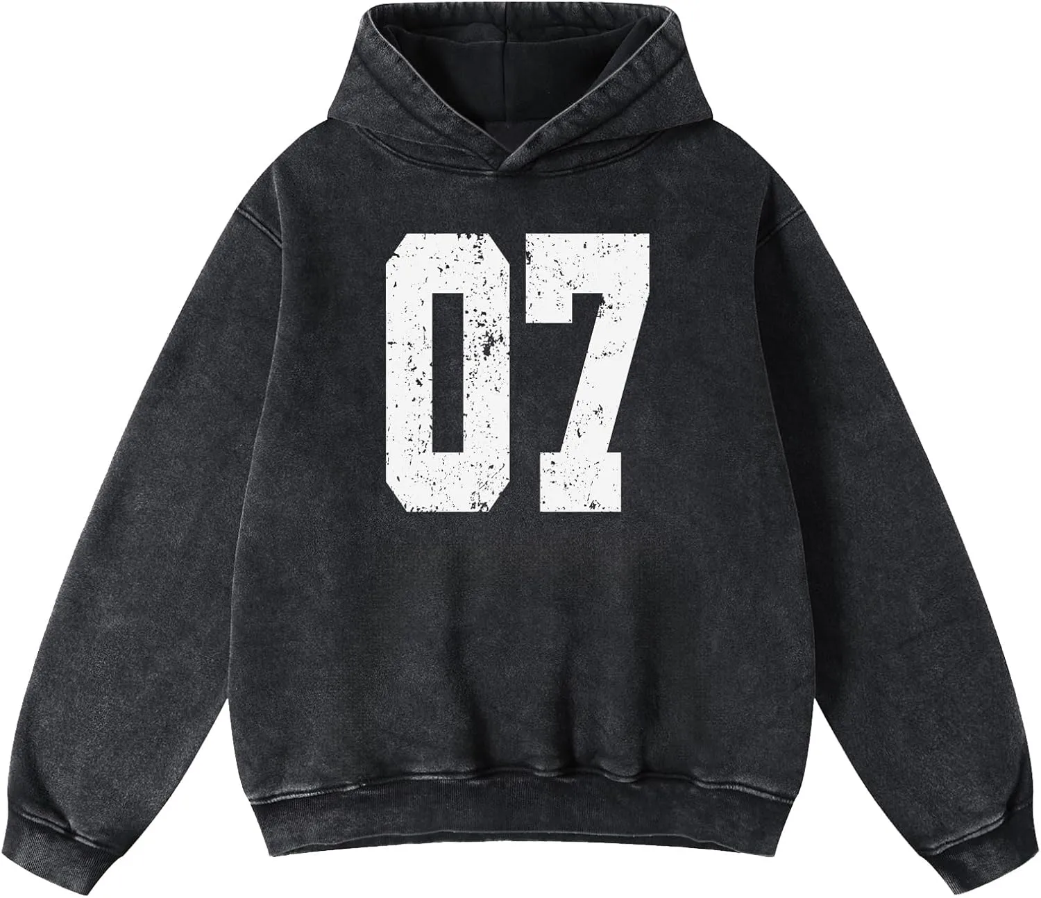 FAIABLE Oversized Hoodies for Women Acid Washed Graphic Women's Fashion Hoodies Sweatshirts Y2k Sweater Preppy for College