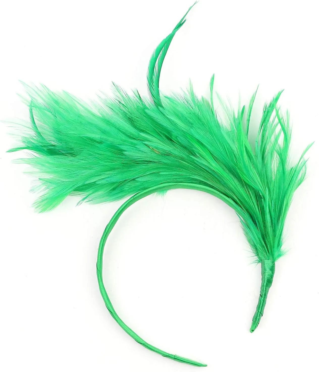 Fascinator for Women Derby Tea Party Feather Headband Fashion 1920s Flapper Hair Clip Fascinators Headpiece