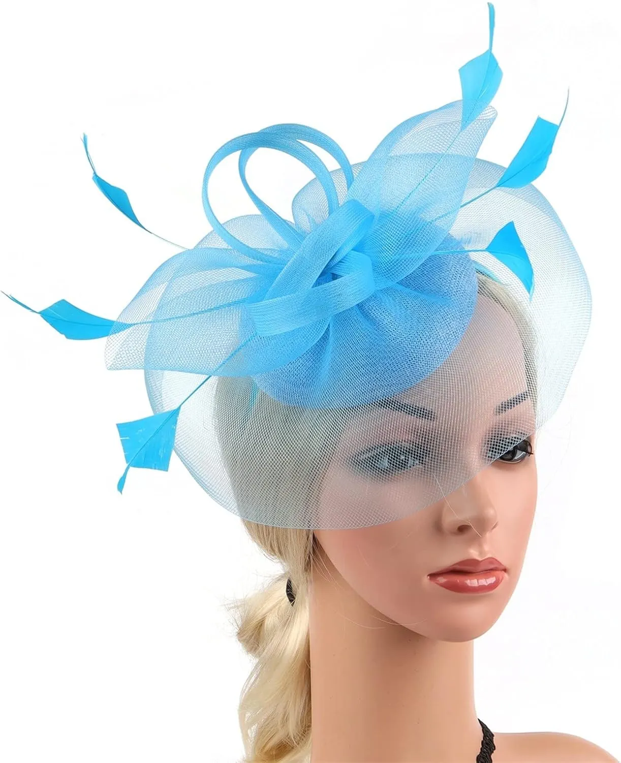 Fascinator Hair Clip Fascinator Tea Parties Headband Derby Pillbox Hat Women Fascinator Hair Clip
