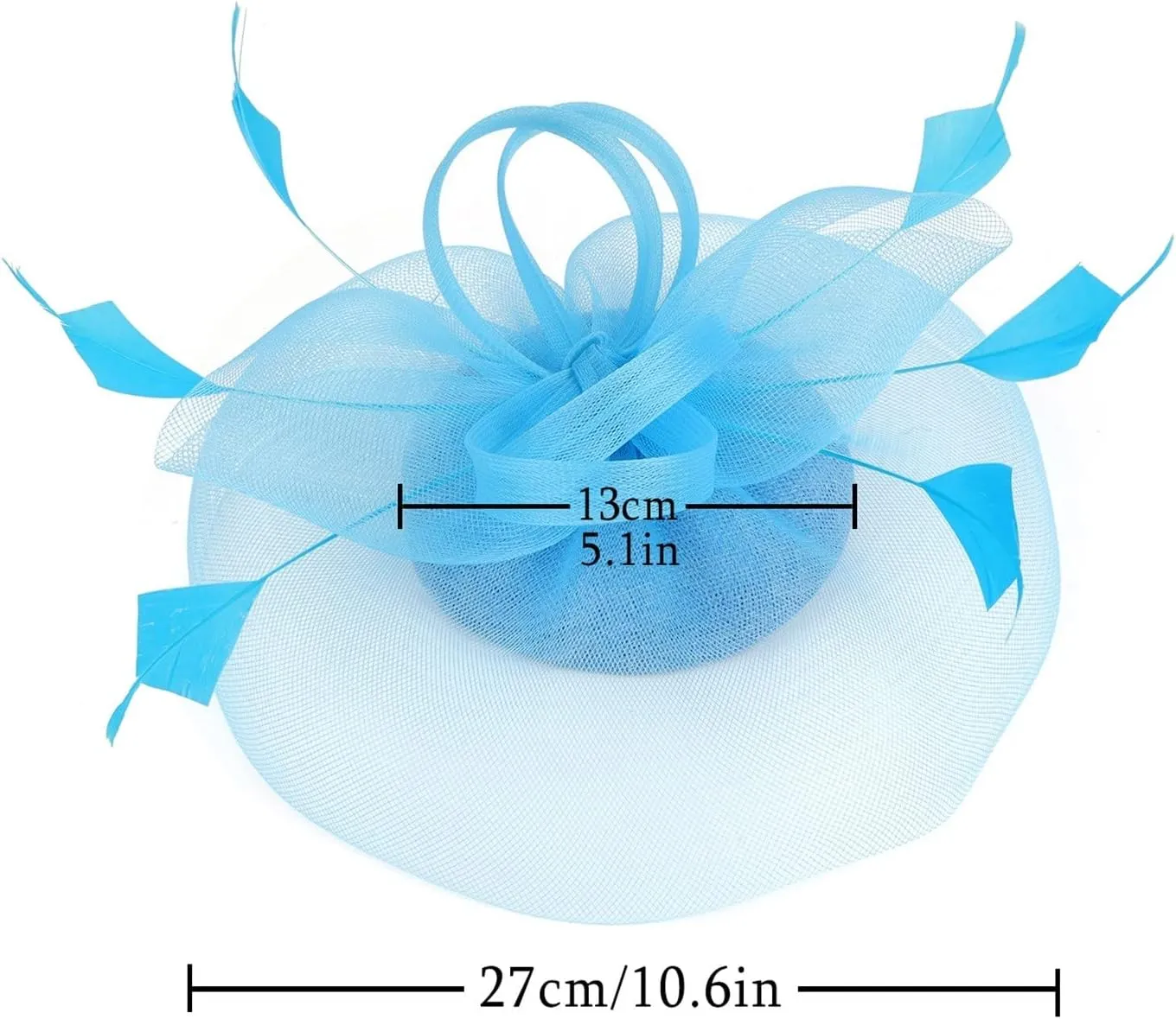 Fascinator Hair Clip Fascinator Tea Parties Headband Derby Pillbox Hat Women Fascinator Hair Clip