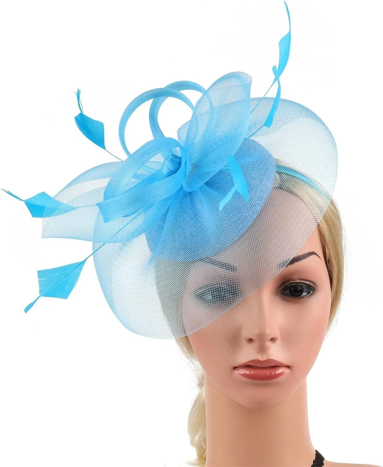 Fascinator Hair Clip Fascinator Tea Parties Headband Derby Pillbox Hat Women Fascinator Hair Clip