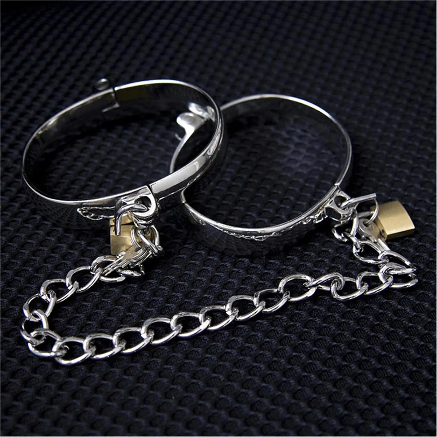 Fashion Alloy Bangles & Ankle Bracelet Connect Chain Kits - The Ultimate Lockable Cosplay Cuffs for Your Costume Accessory