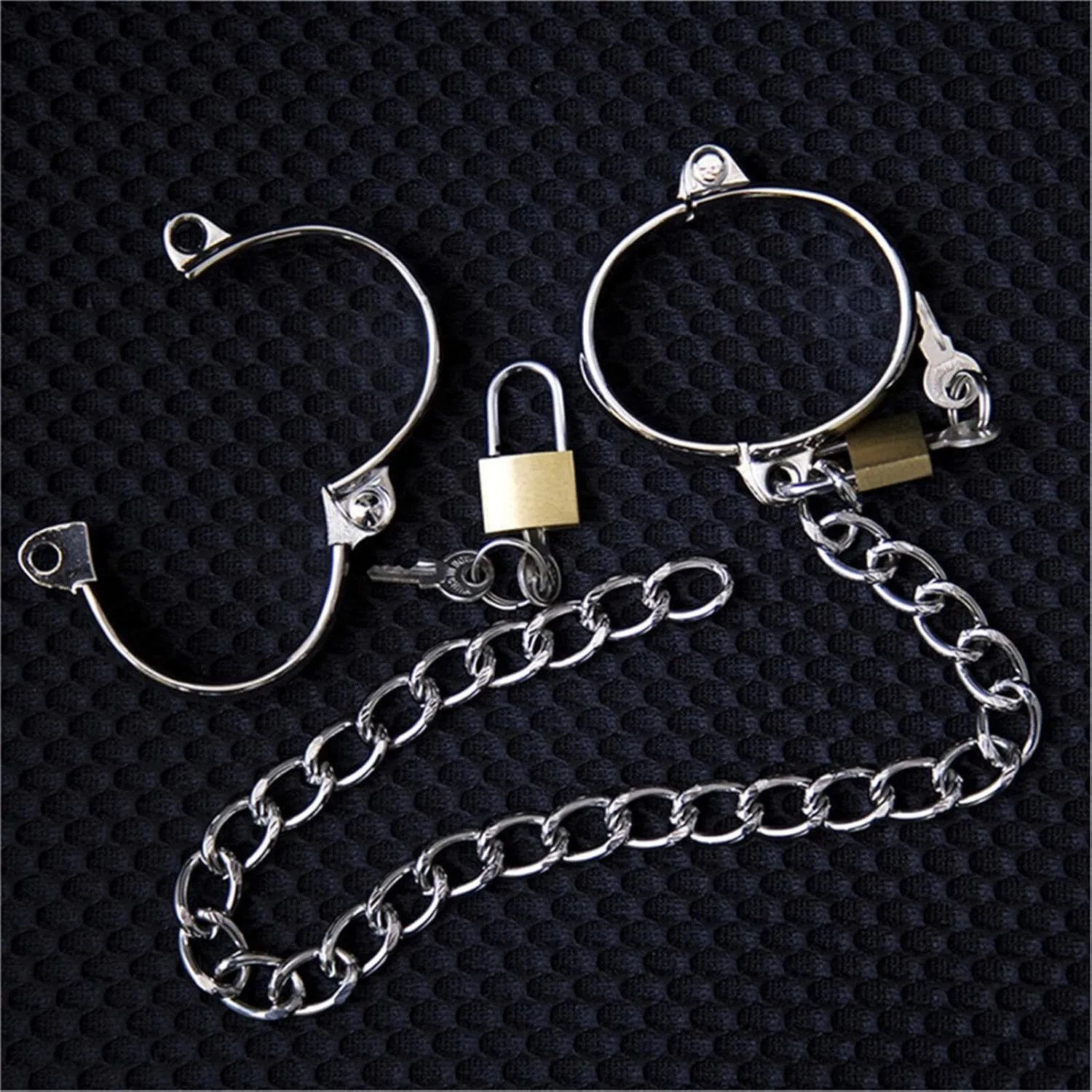 Fashion Alloy Bangles & Ankle Bracelet Connect Chain Kits - The Ultimate Lockable Cosplay Cuffs for Your Costume Accessory