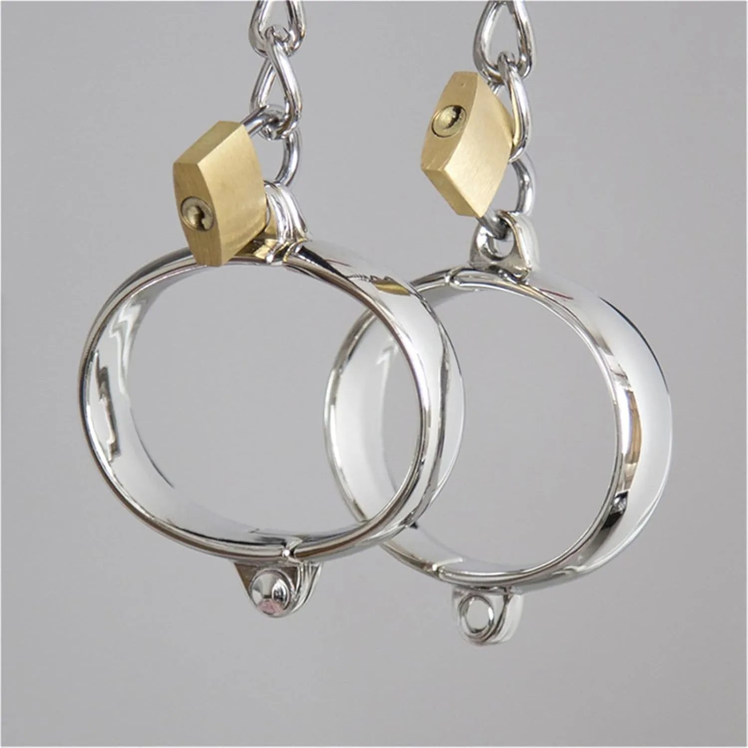 Fashion Alloy Bangles & Lockable Ankle Bracelet Kits - Cosplay Cuffs Bar Costume Accessory, Connect Your Style Chain Today