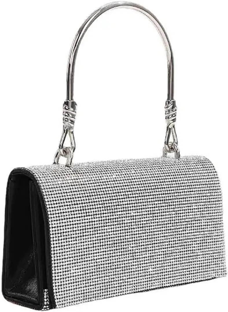 FIFSY Glitter Evening Clutch Bag Rhinestone Handbag Crossbody Shoulder Purse Wedding Party for Women