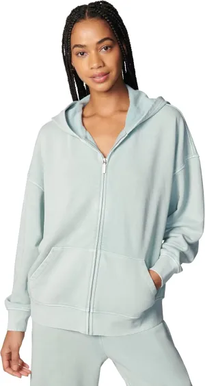 florence by mills Women's Cozy Crush Slouchy Sleeve Oversized Zip Hoodie