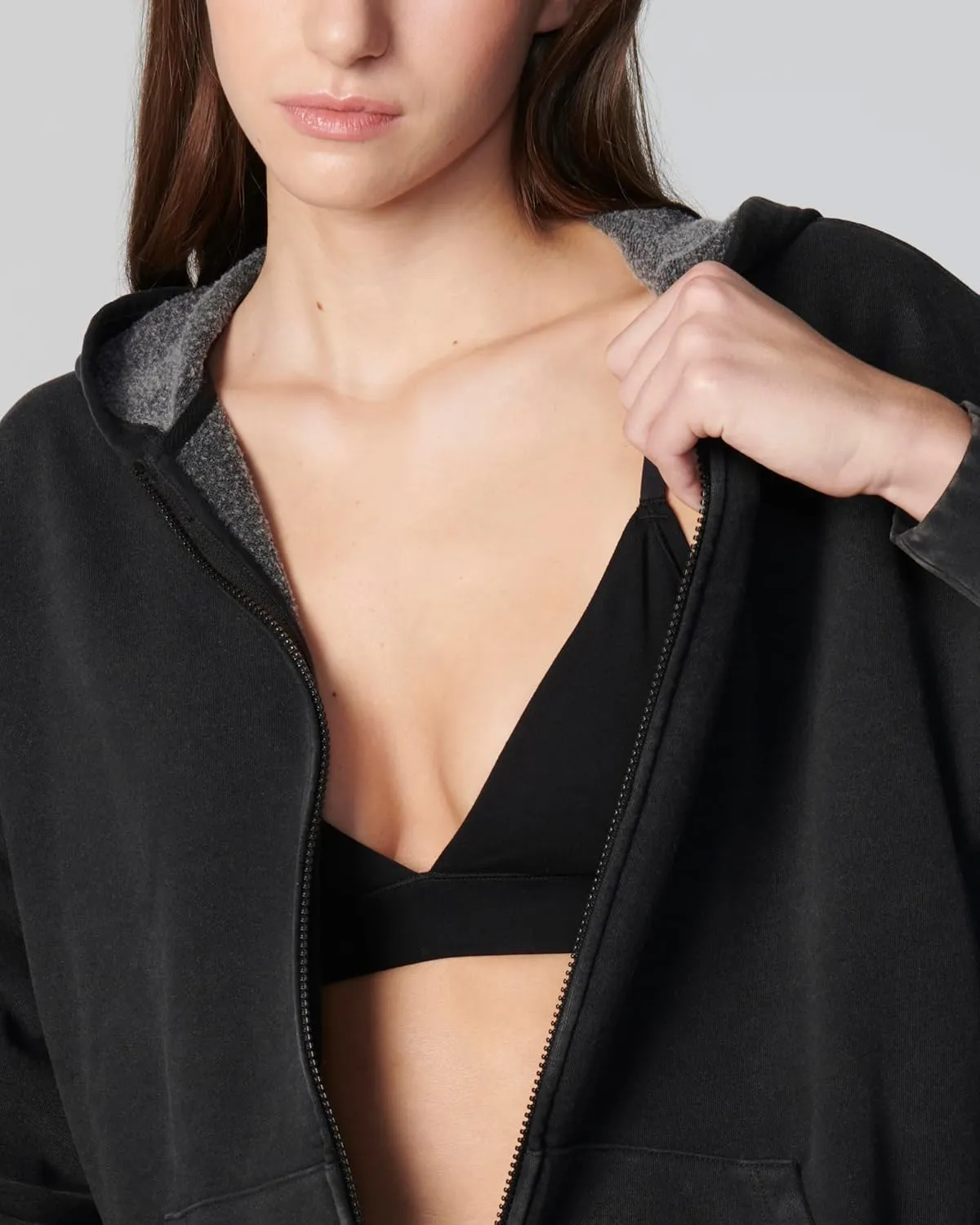 florence by mills Women's Cozy Crush Slouchy Sleeve Oversized Zip Hoodie