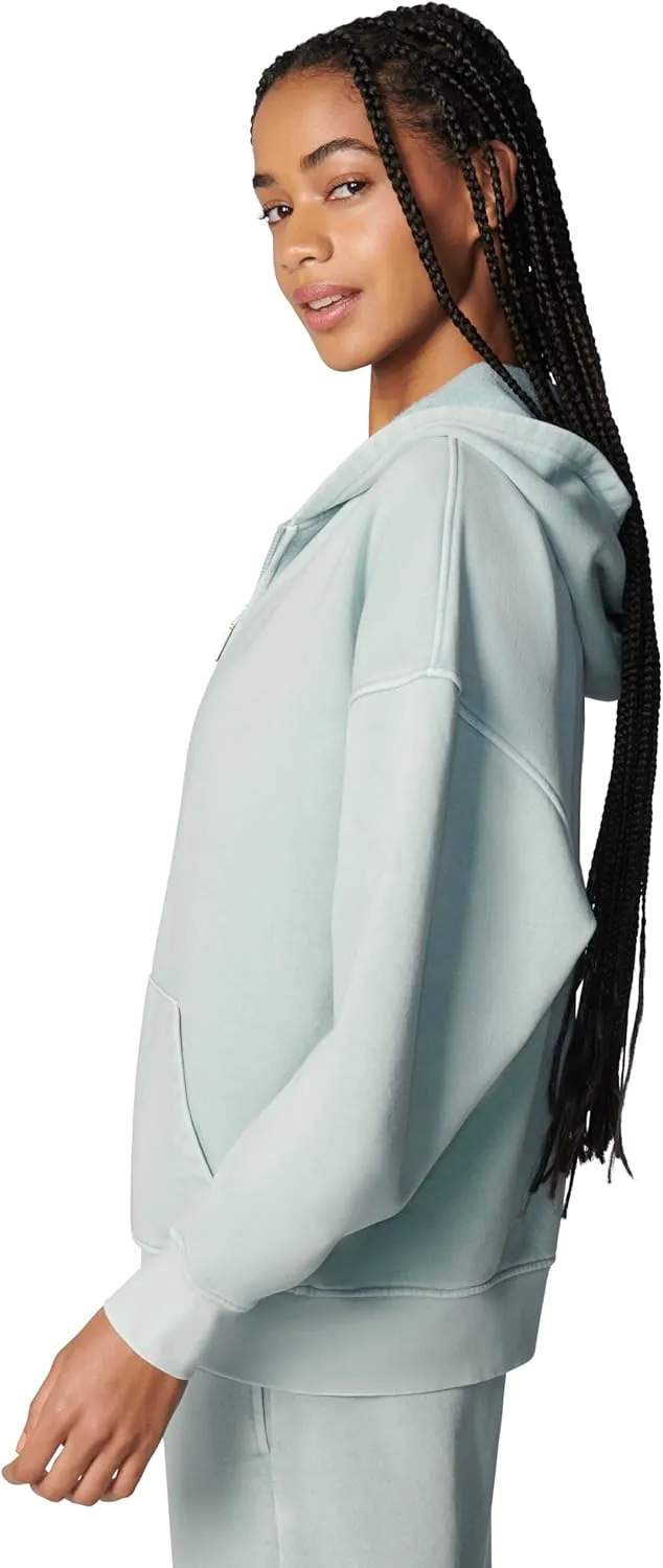 florence by mills Women's Cozy Crush Slouchy Sleeve Oversized Zip Hoodie