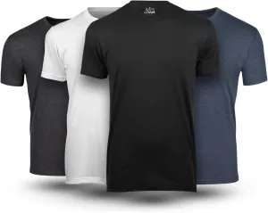 Fresh Clean Threads Crew Neck T-Shirt - Pre Shrunk Soft Fitted Premium Tee - Mens T- Cotton Poly