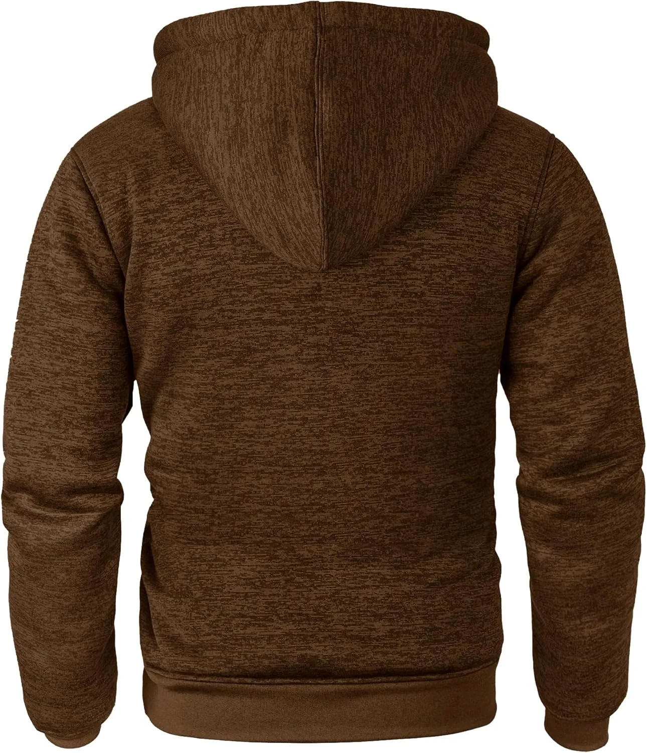 GEEK LIGHTING Men's Hoodie Heavyweight Fleece Sweatshirt Comfortable Full Zip Up Thick Sherpa Lined for Men Outdoor Activity