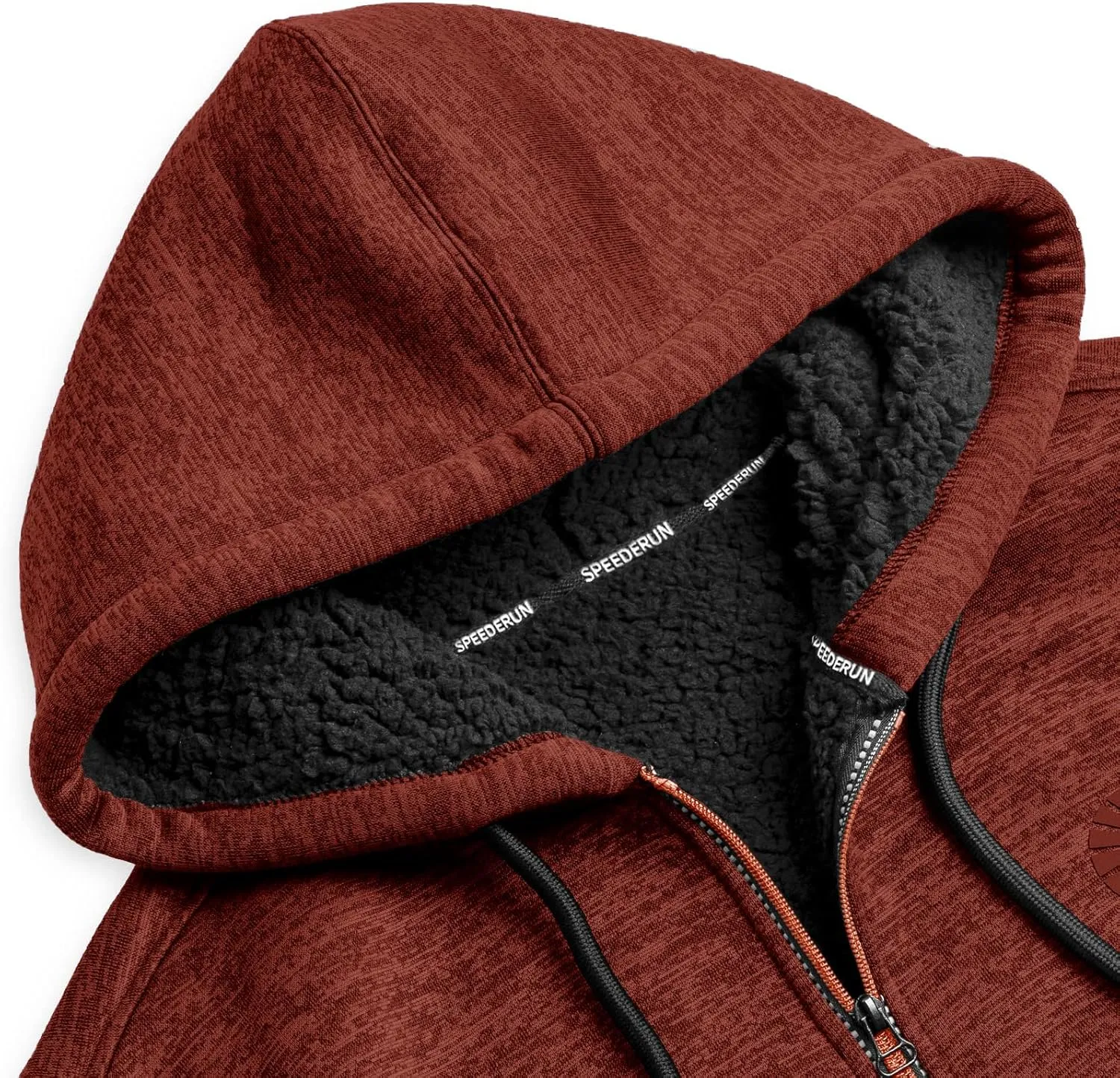 GEEK LIGHTING Men's Hoodie Heavyweight Fleece Sweatshirt Comfortable Full Zip Up Thick Sherpa Lined for Men Outdoor Activity