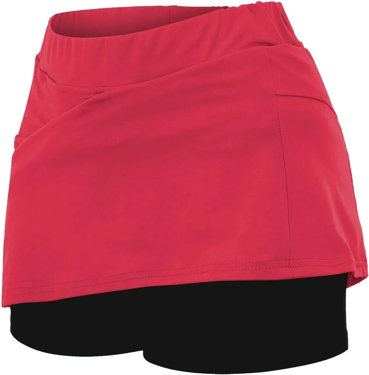 GIERIDUC Athletic Skorts for Women Plus Size Tummy Control Tennis Yoga Skirt Shorts High Waist Solid Comfy Elastic Shorts