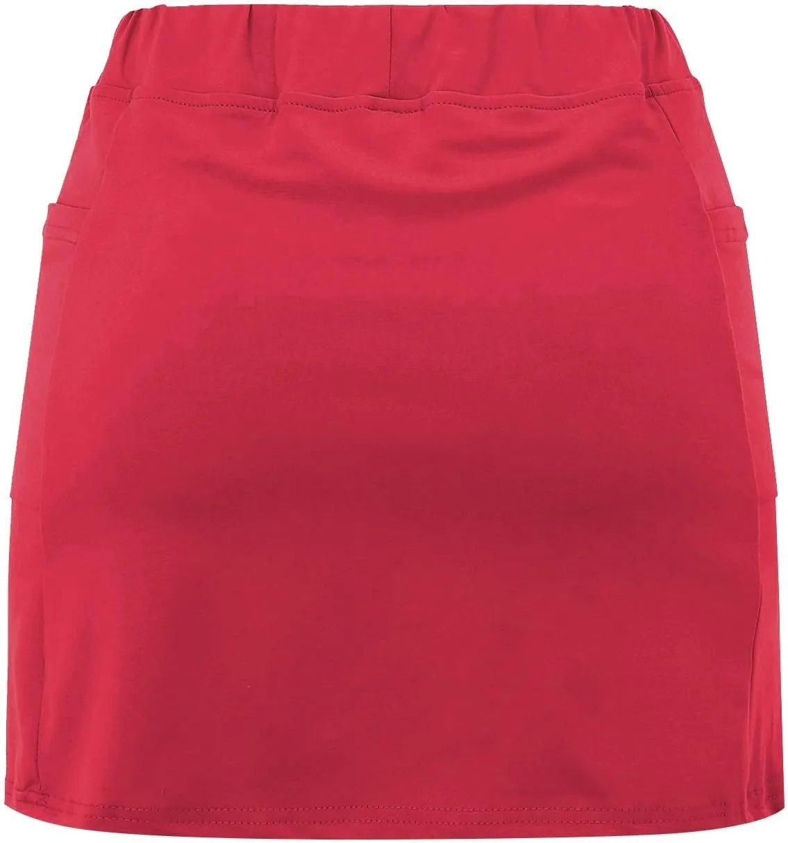 GIERIDUC Athletic Skorts for Women Plus Size Tummy Control Tennis Yoga Skirt Shorts High Waist Solid Comfy Elastic Shorts
