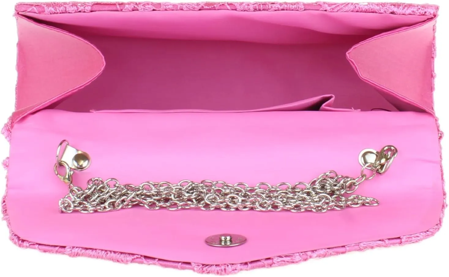 Girly HandBags Womens Lace Satin Top Handle Clutch Bag Handbag Wedding Vintage