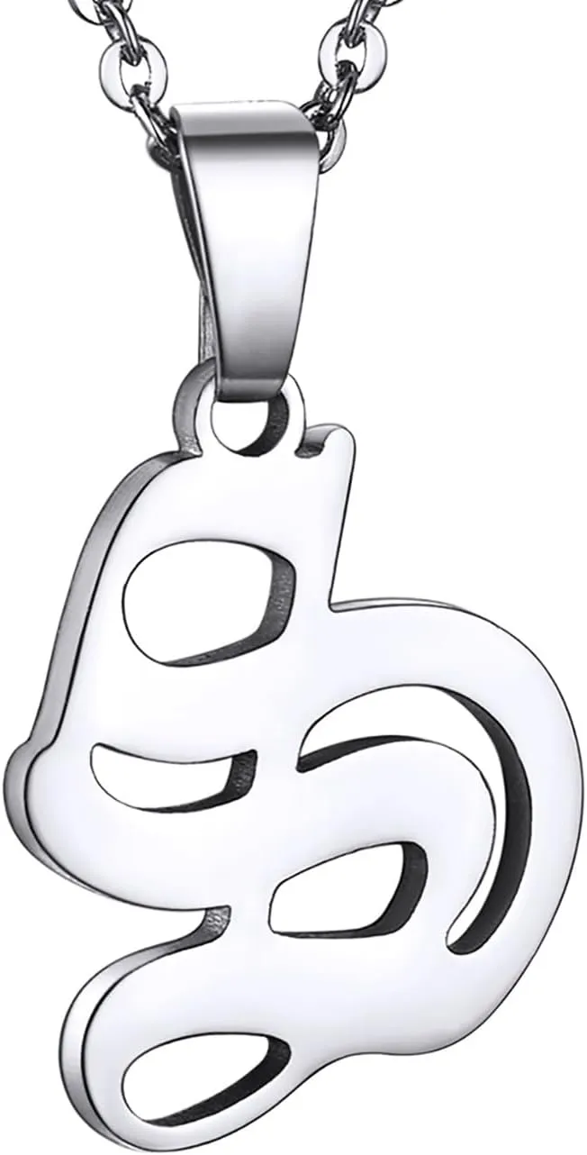 GOLDCHIC JEWELRY Initial Necklace for Women, Gold Letter Charm Chain Necklaces for Mother Wife