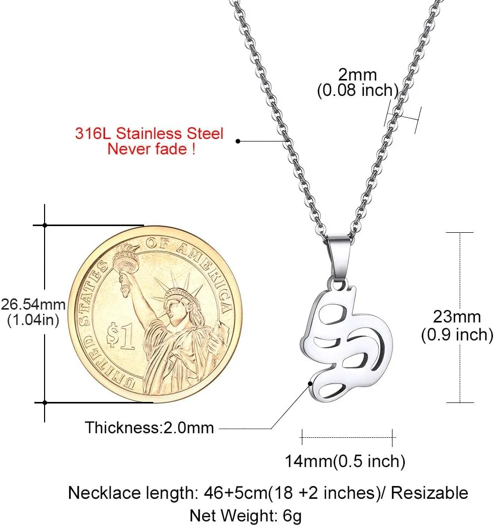 GOLDCHIC JEWELRY Initial Necklace for Women, Gold Letter Charm Chain Necklaces for Mother Wife