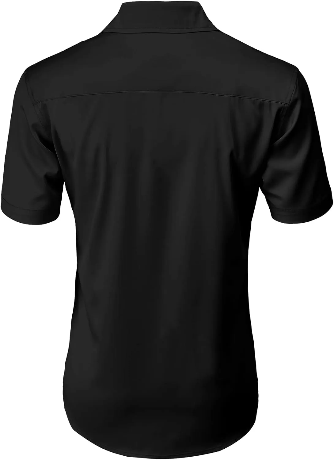 H2H Men's Casual Slim Fit Long/Short Sleeve Shirts Button Down Business Shirts