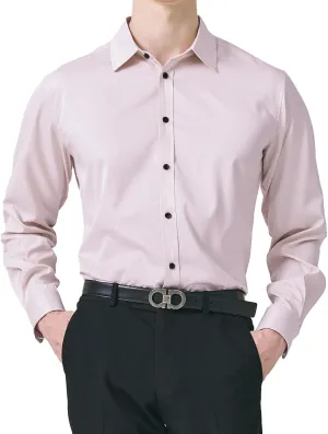 H2H Men's Casual Slim Fit Long/Short Sleeve Shirts Button Down Business Shirts