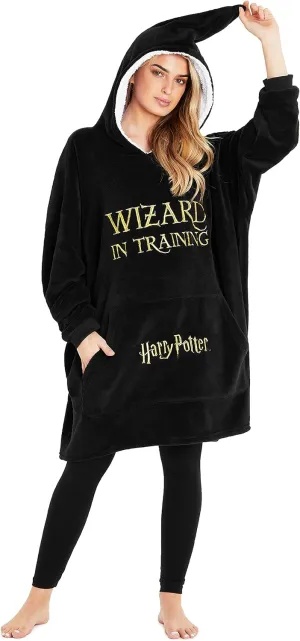 Harry Potter Blanket Hoodie for Kids Cozy Hogwarts Warm Fleece Wearable Blanket