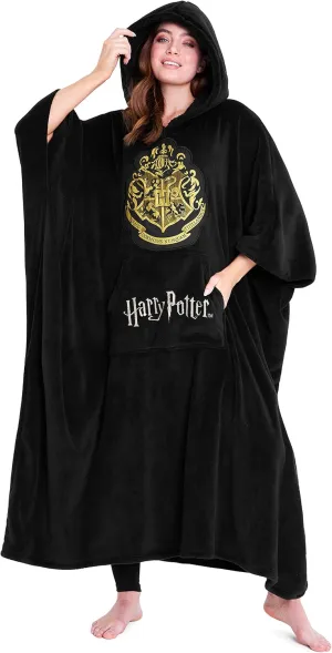 Harry Potter Blanket Hoodie for Kids Cozy Hogwarts Warm Fleece Wearable Blanket