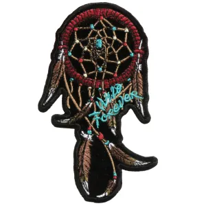 Hot Leathers 3" x 5" Wild Forever Dream Catcher Ladies Patch