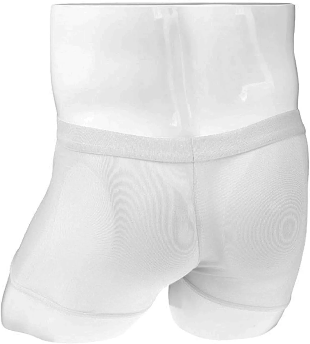 JEShifangjiusu Men's Sexy Mesh Boxer Briefs Mid Waist Front Zipper Sissy Trunks Thong See Through Breathable Gay Underwear