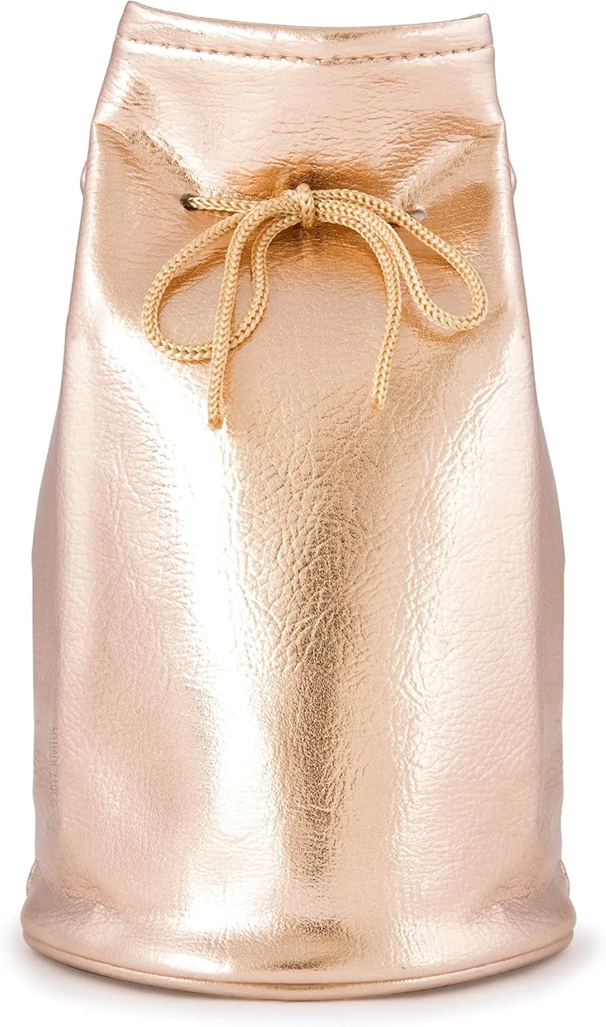 JUVITUS Rose Gold Portable Drawstring Cosmetic, Makeup and Toiletry Bag Pouch  Premium Faux Leather, Small and Portable (JB55)