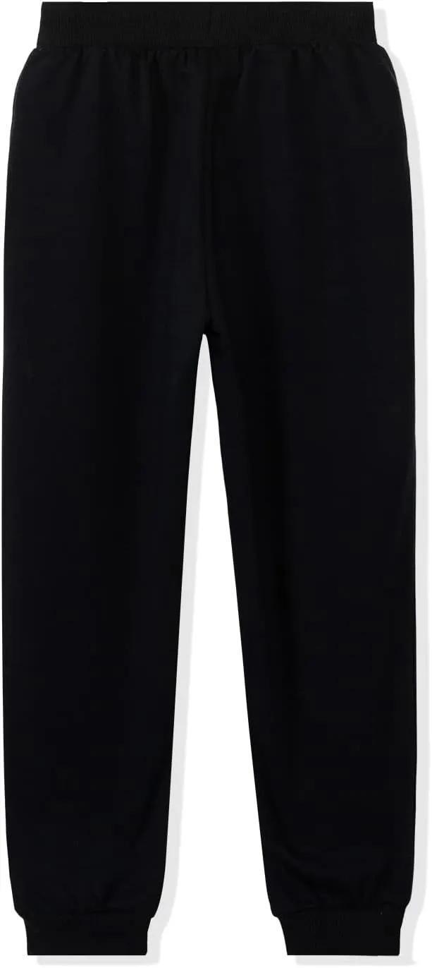 Kid Nation Kids Unisex Soft Brushed Fleece Casual Pull On Jogger Sweatpants with Pockets for Boys or Girls