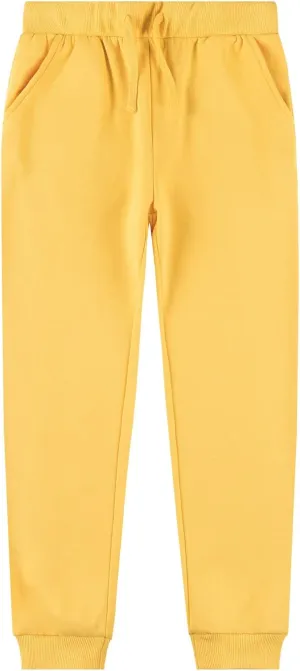 Kid Nation Kids Unisex Soft Brushed Fleece Casual Pull On Jogger Sweatpants with Pockets for Boys or Girls