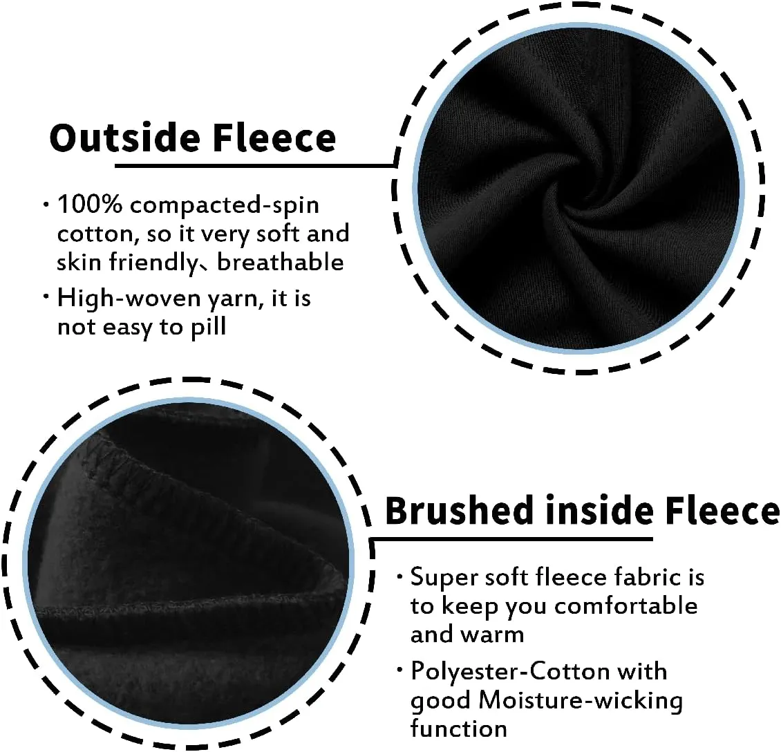 Kid Nation Kids Unisex Soft Brushed Fleece Casual Pull On Jogger Sweatpants with Pockets for Boys or Girls