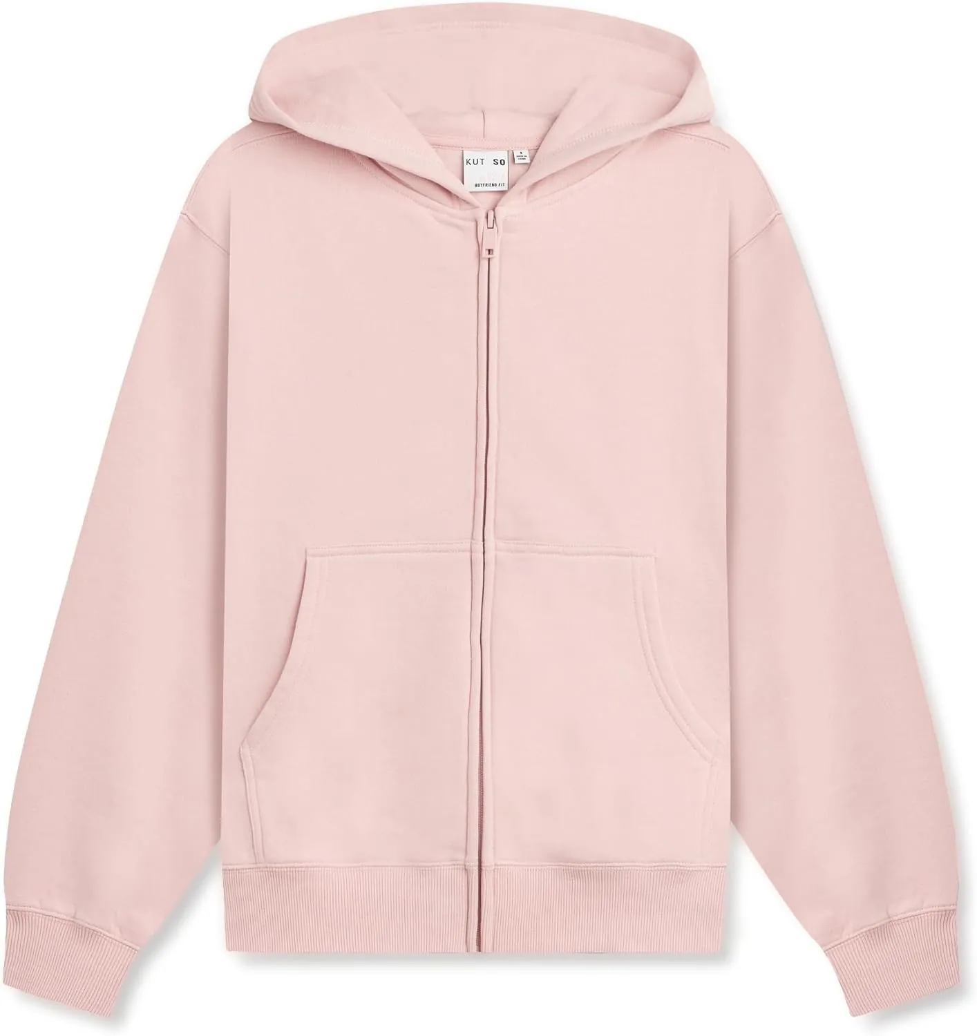 KUT & SO Zip Hoodie for Women  Oversized, Boyfriend Fit  Cozy Loungewear Premium Midweight Fleece