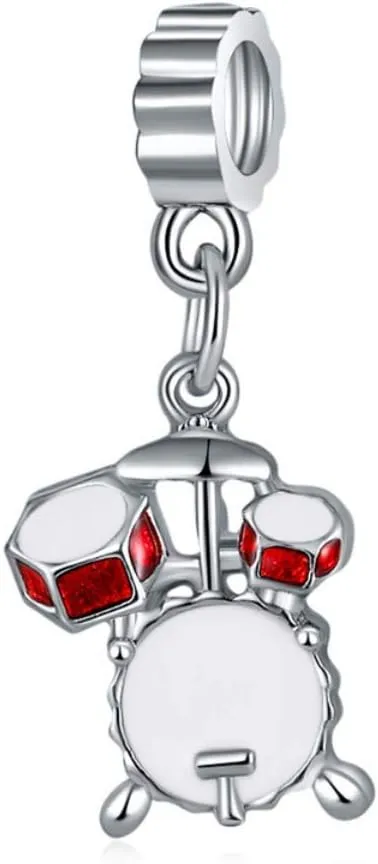 LaBenie Dangle Music Drum Set Charm Bead