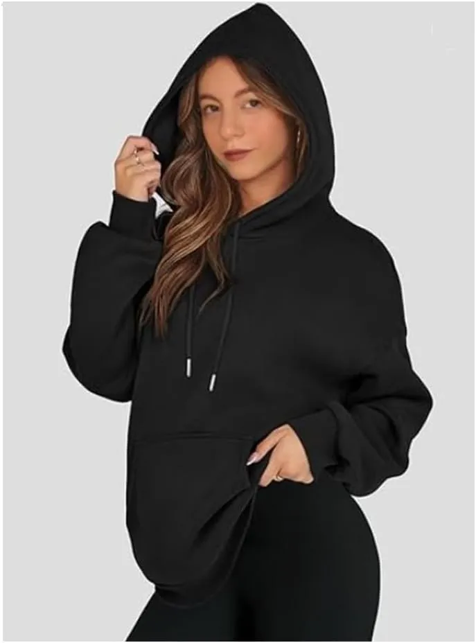 Ladies Gym Cute Cozy Sweatshirt, Oversized Hooded Pullover Long Sleeve, 2024 Fall Teens Clothing Outfits
