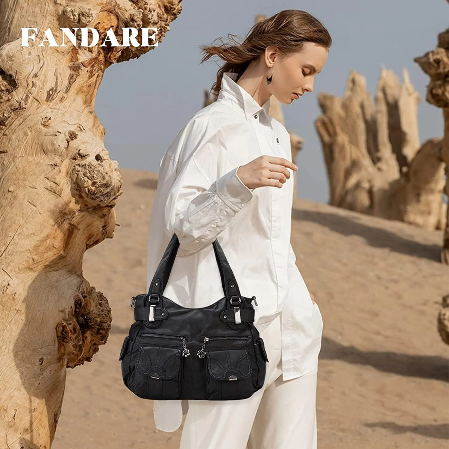 Large Hobo Bags Women's Crossbody Shoulder Bag Vintage Satchel Purse