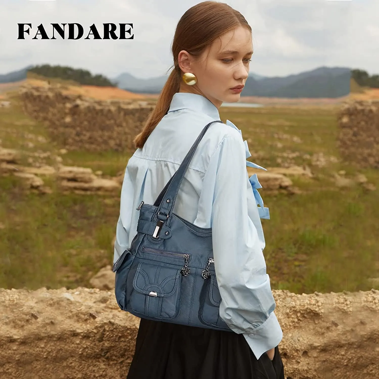Large Hobo Bags Women's Crossbody Shoulder Bag Vintage Satchel Purse
