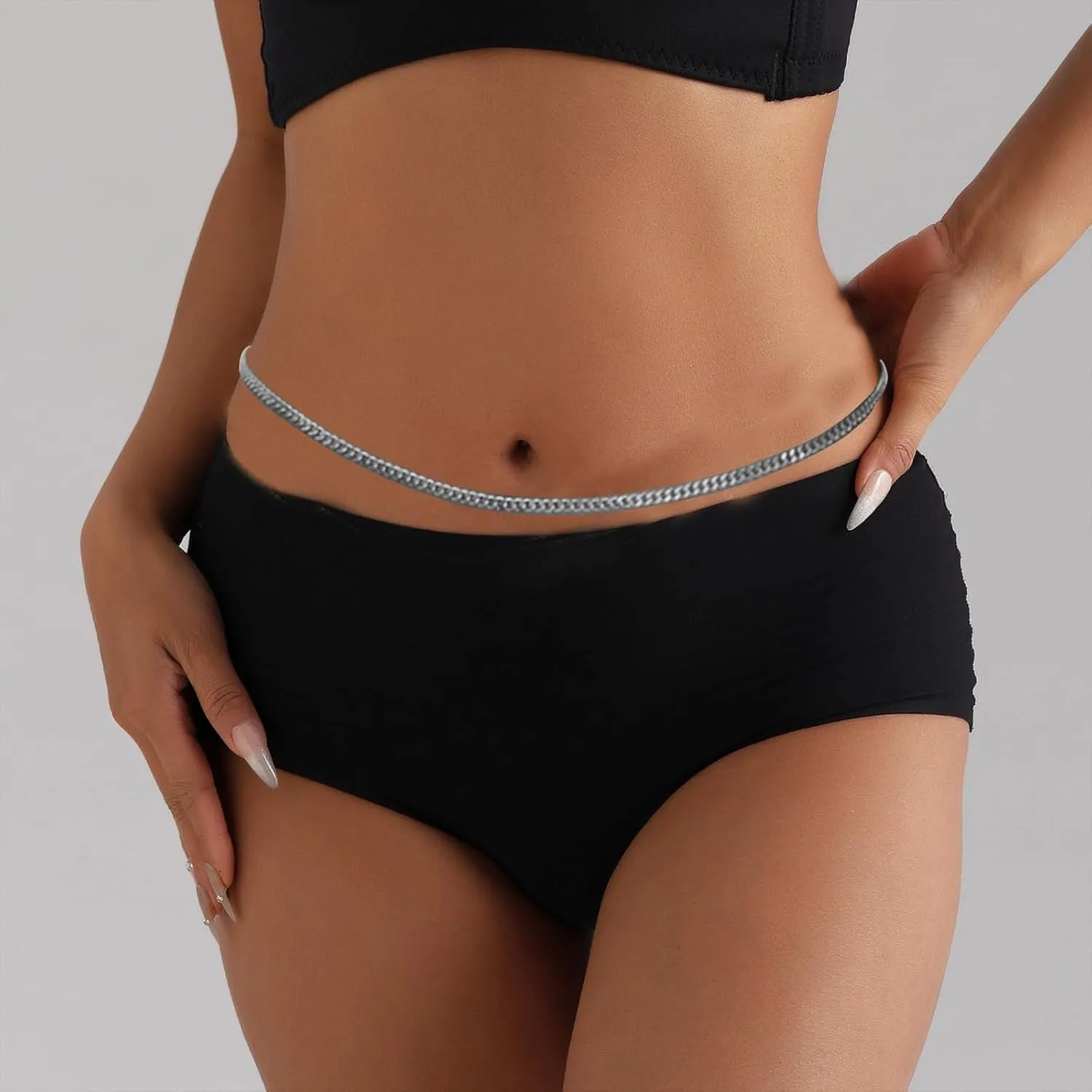 Layered Waist Chain Adjustable Bikini Belly Chain Summer Waist Chain Beach Belly Chain for Women Gold Waist Chain MultiLayer Metal Waist Chain Body Chain Beach Waist Jewelry