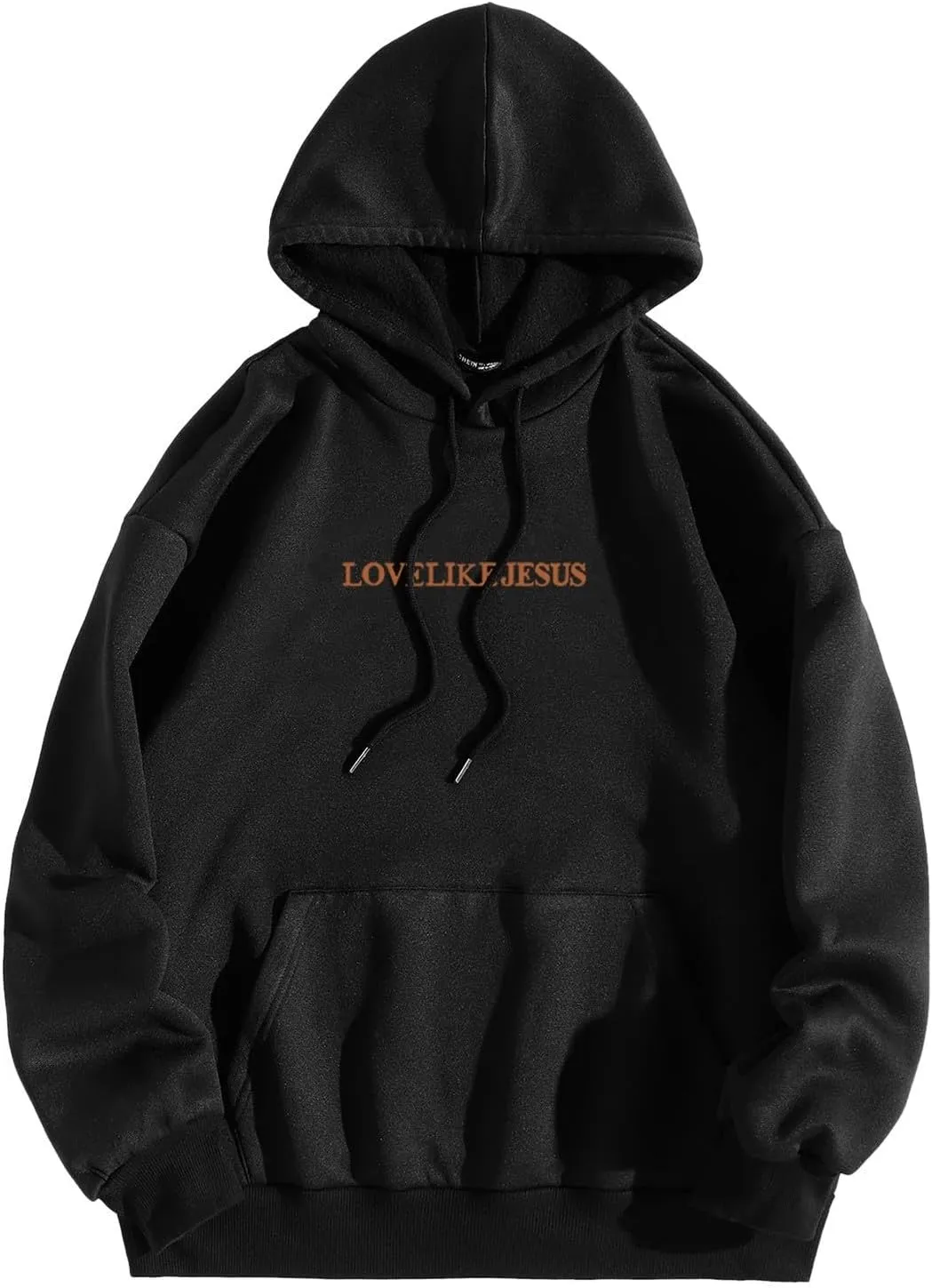 Love Like Jesus Graphic Christian Hoodies for Women Girls Bible Verse Oversized Long Sleeve Pocket Y2K Sweatshirt