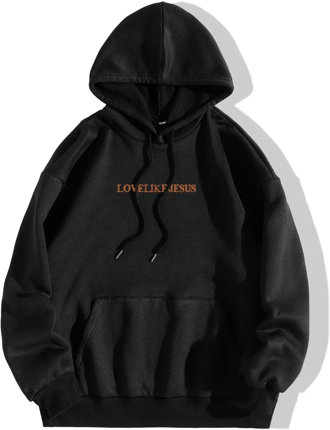 Love Like Jesus Graphic Christian Hoodies for Women Girls Bible Verse Oversized Long Sleeve Pocket Y2K Sweatshirt