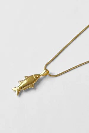 Lucky Fish Necklace - 18K Gold Plated