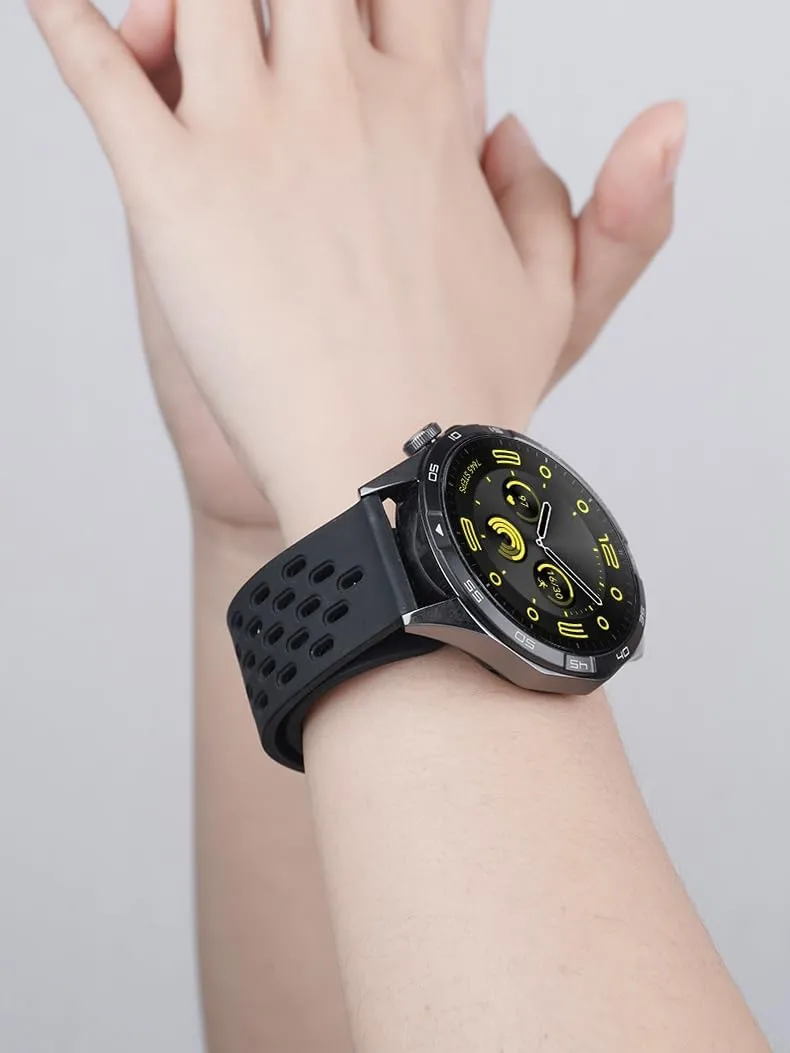 Magnetic Watch Band 18mm 19mm 20mm 22mm Quick Release Silicone Sport Sweatproof Breathable Watch Band for Men Women, Soft Silicone Sport Watch Strap