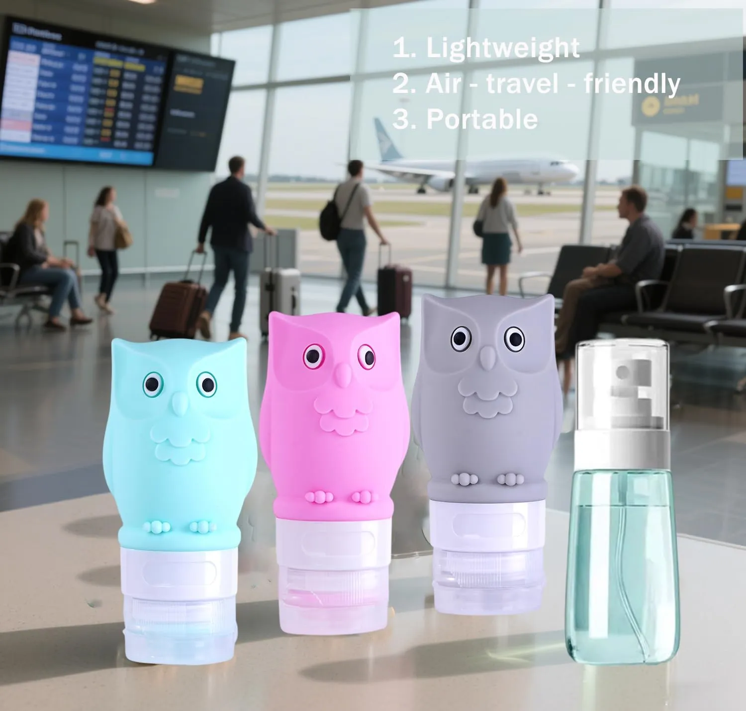 makeup bags with Travel Bottles, cosmetic bag with toiletries bottles,travel containers for toiletries with travel makeup bags