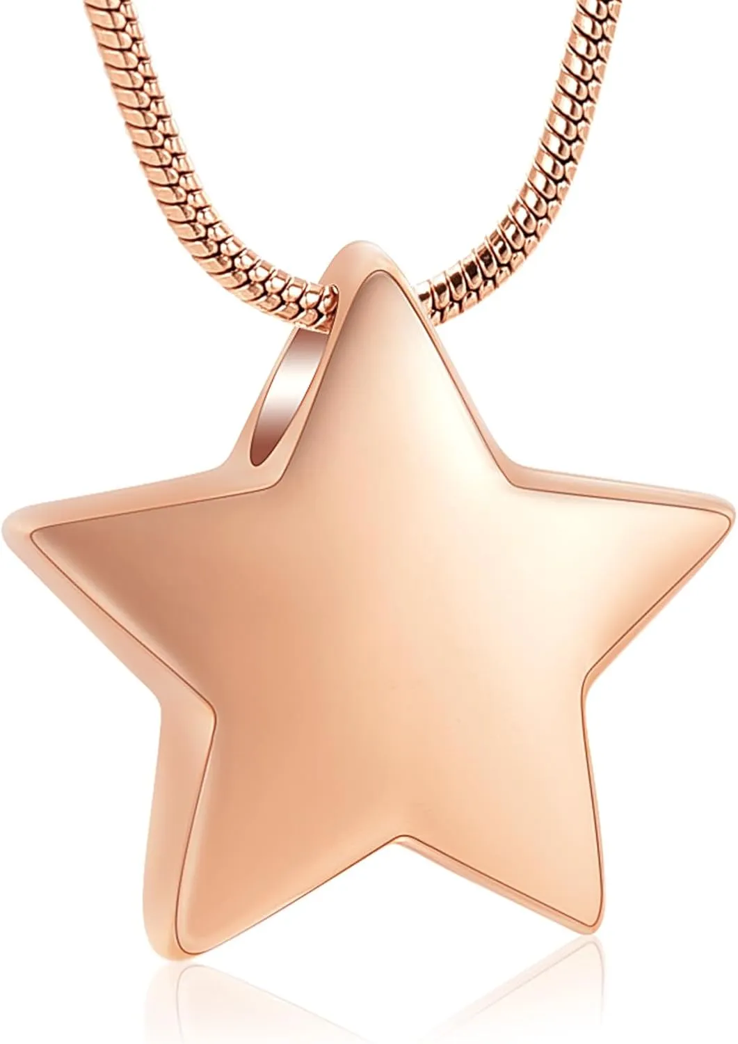 memorial jewelry Small Star Charm Cremation Urn Pendant Ashes Memorial Necklace for Woman Free Filling Kits Include