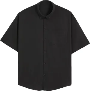 Men's Casual Linen Button Down Shirts Short Sleeve Dress Shirt Fashion Summer Clothes Beach Shirts