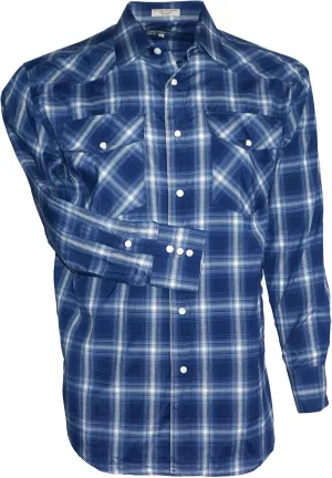 Men's Casual Western Snap Shirt Regular, Big & Tall Sizes, Long Sleeve Pockets Cotton Blend