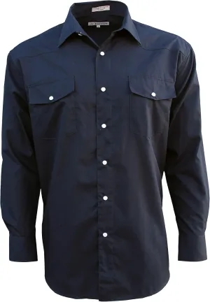 Men's Casual Western Snap Shirt Regular, Big & Tall Sizes, Long Sleeve Pockets Cotton Blend